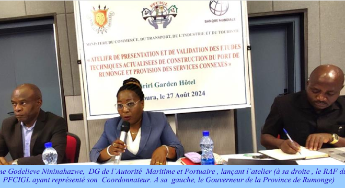 Validation des études techniques actualisées d'Avant-Projet Détaillé pour la réhabilitation du Port de Rumonge